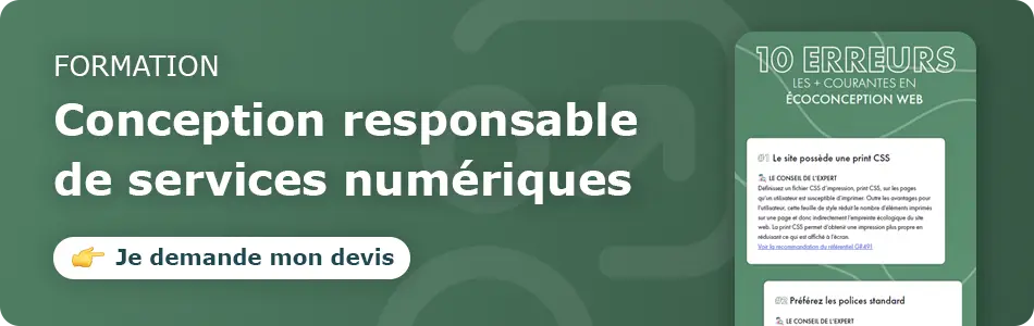 Accéder à la page de demande de devis pour une formation conception responsable de services numériques