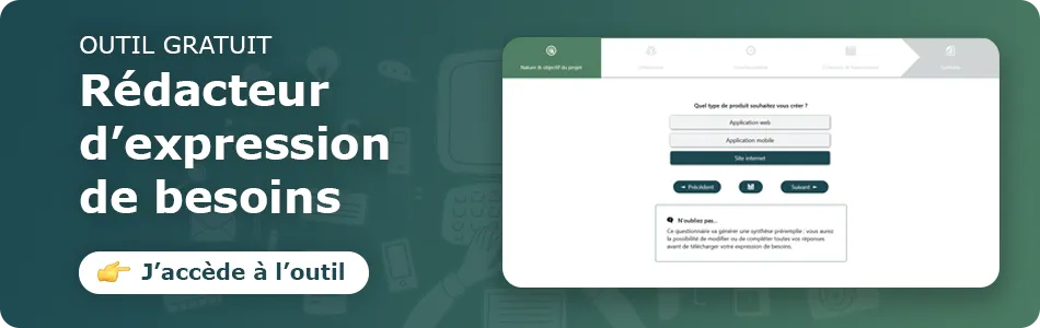 Accéder au rédacteur d'expression de besoins